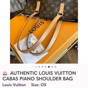 👛  AUTHENTIC LOUIS VUITTON CABAS PIANO SHOULDER BAG